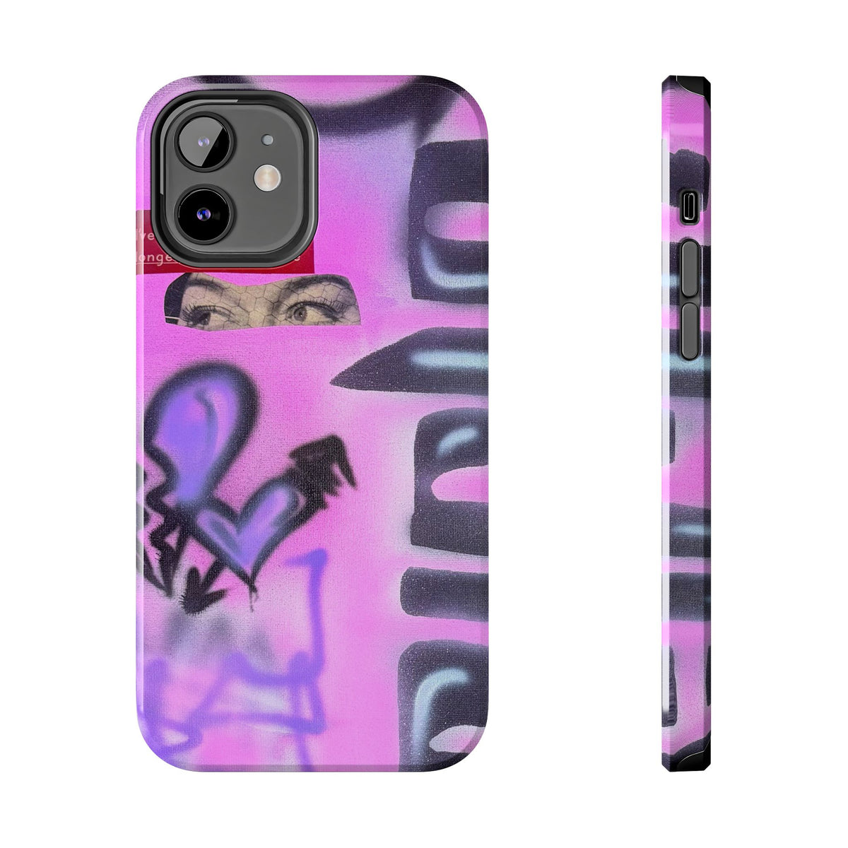 "Lila Prinzessin" Airbrush iPhone Hülle