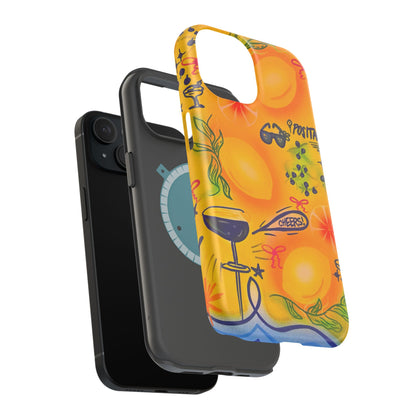 MagSafe Airbrush iPhone Hülle „citrus coastline“