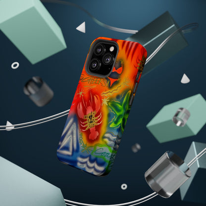 MagSafe "tipsy lobster" airbrush iPhone case