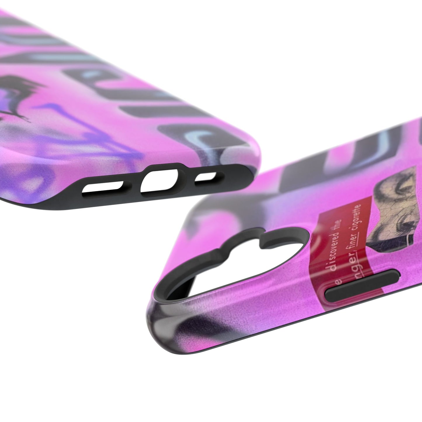 MagSafe "purple princess" airbrush iPhone case