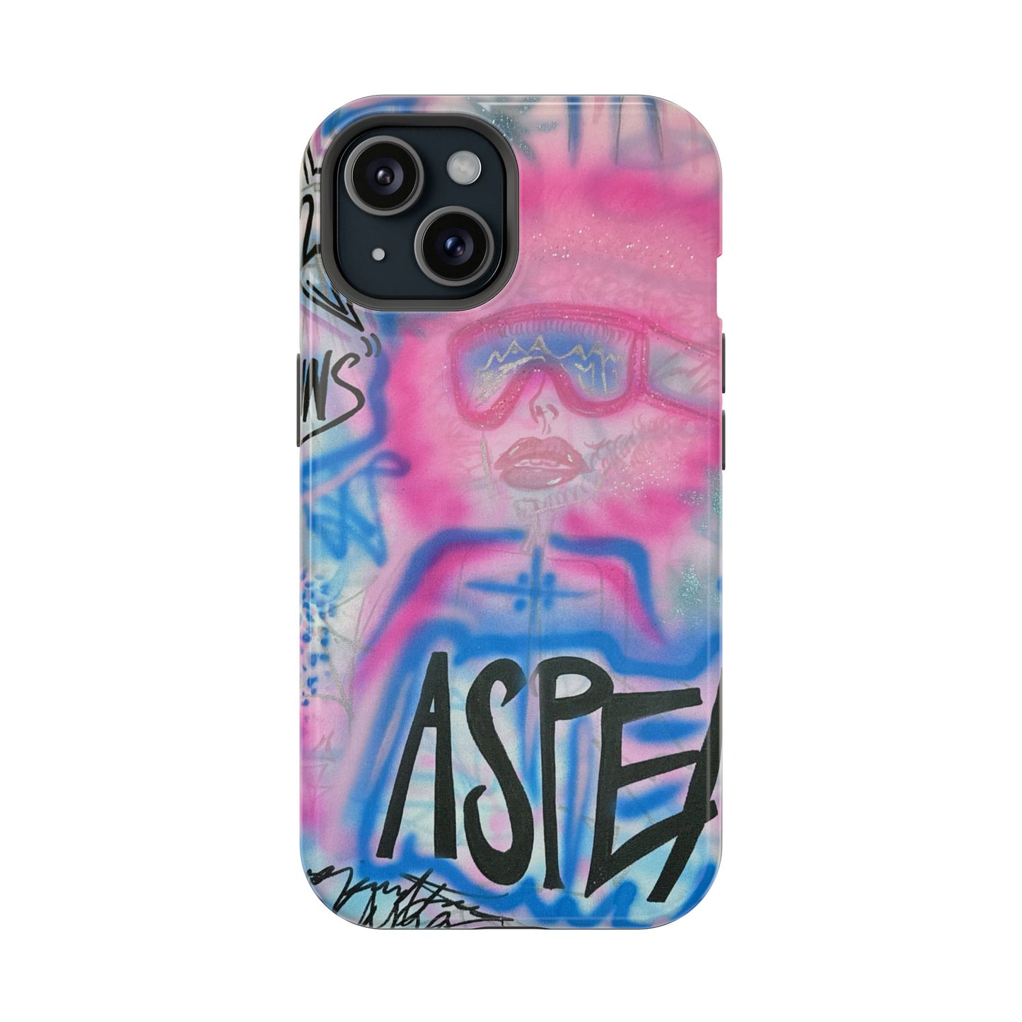 MagSafe "aspen aspirations" airbrush iPhone case