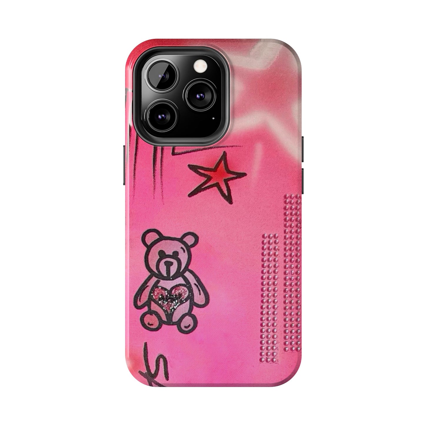 "teddy bear" airbrush iPhone case