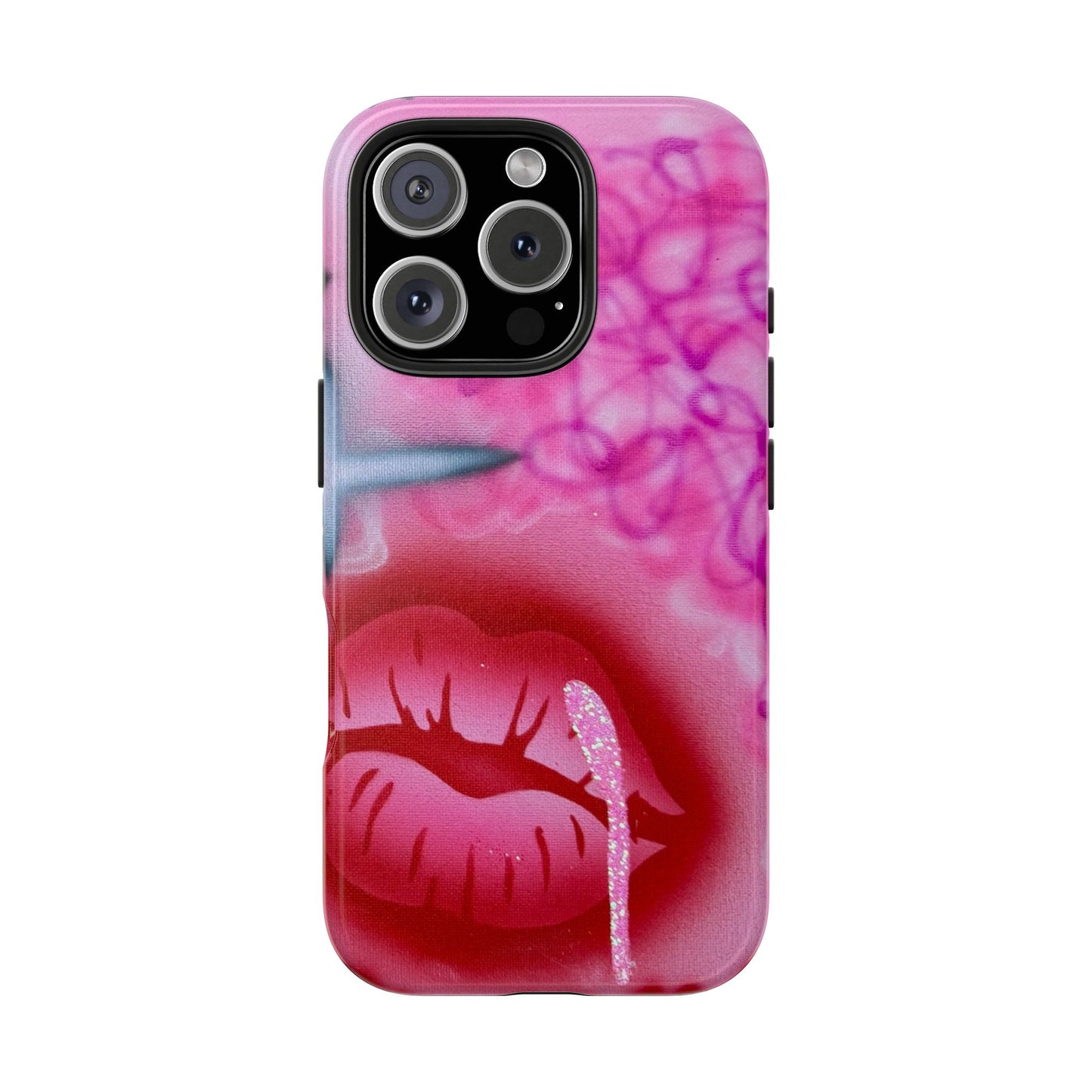 "glitter aura" airbrush iPhone case
