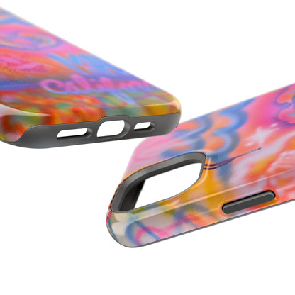 "mornings in malibu" MagSafe airbrush iPhone case