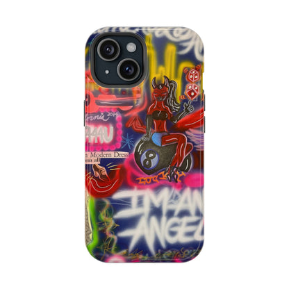 MagSafe "im an angel" airbrush iPhone case