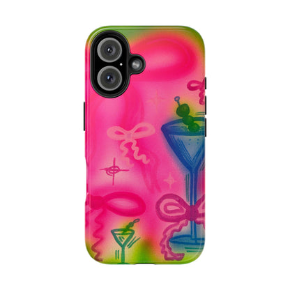 "bow martini" airbrush iPhone case