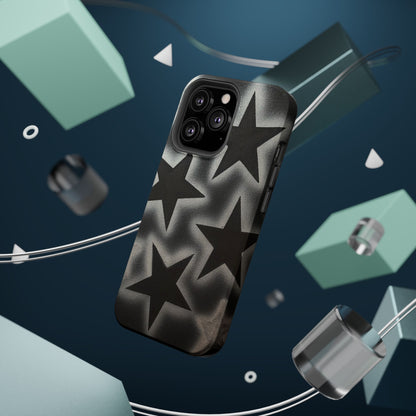 MagSafe "chrome stars" airbrush iPhone case
