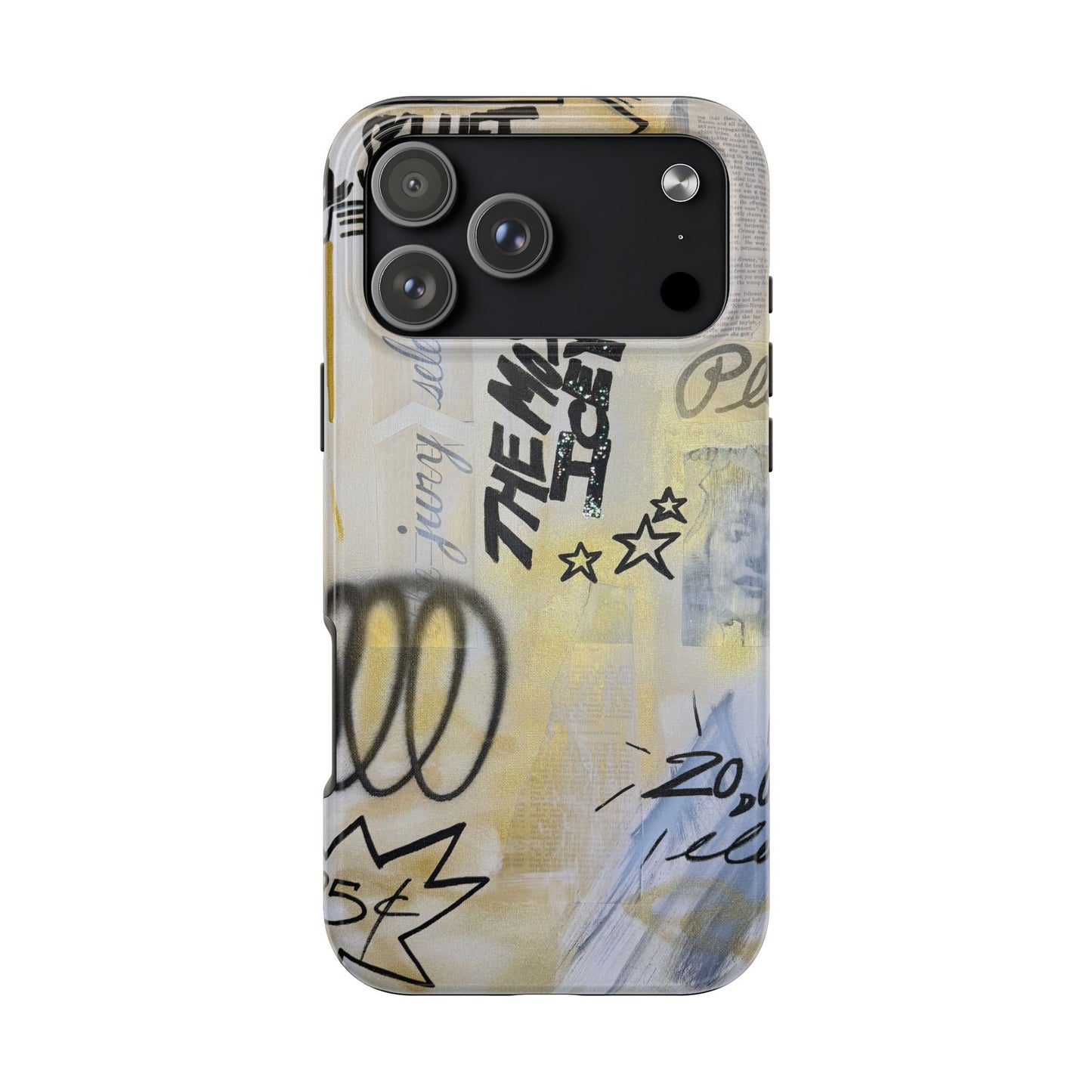 "golden glacier" airbrush iPhone case