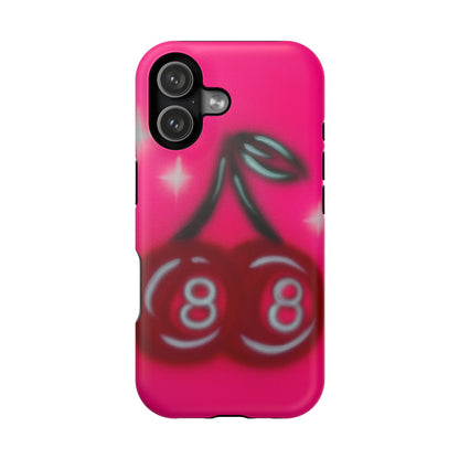 MagSafe "cherry 8ball" airbrush iPhone case
