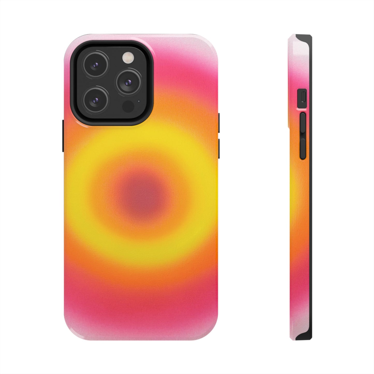 "pink lemonade aura" airbrush iPhone case