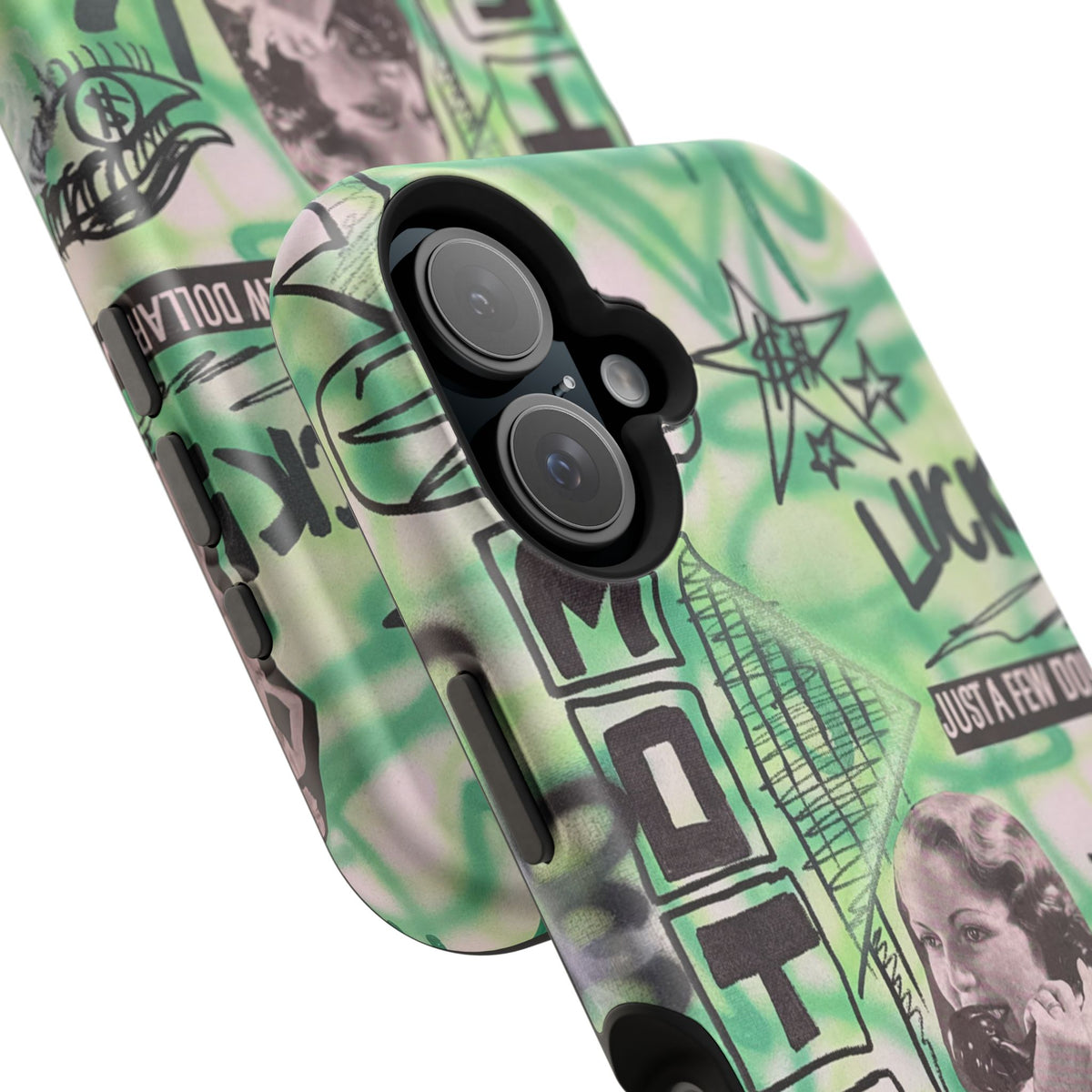 MagSafe "lust over luck" airbrush iPhone case