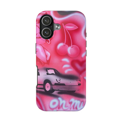"on her way" airbrush iPhone case