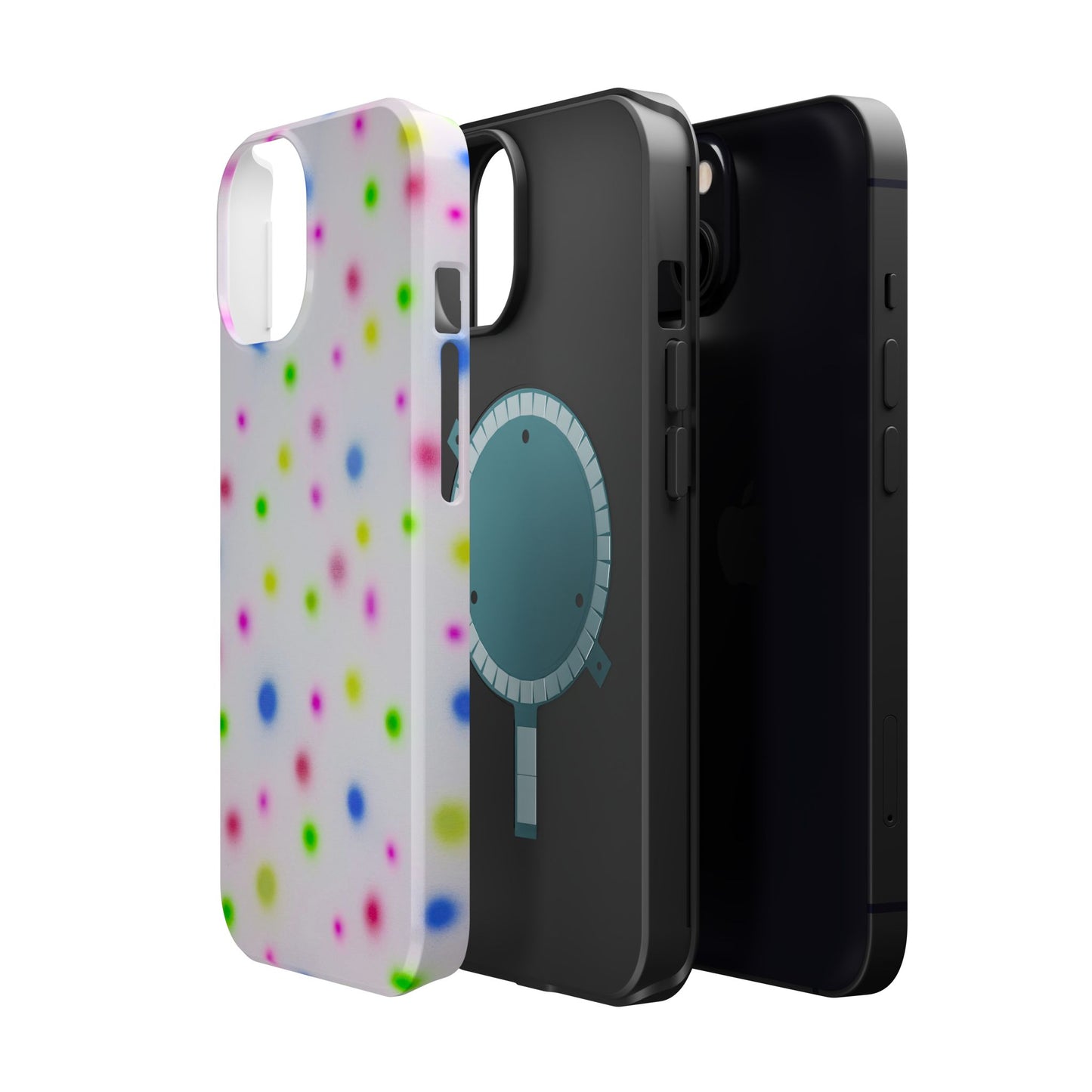 MagSafe "birthday cake polka dot" airbrush iPhone case