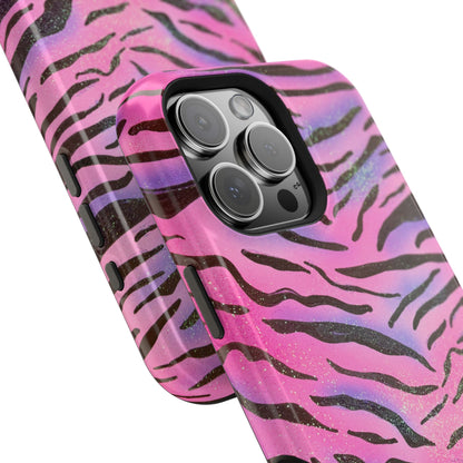 MagSafe "glitter zebra" airbrush iPhone case