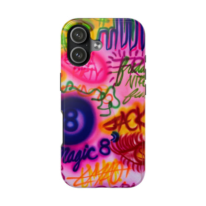 "colorful chaos" airbrush iPhone case