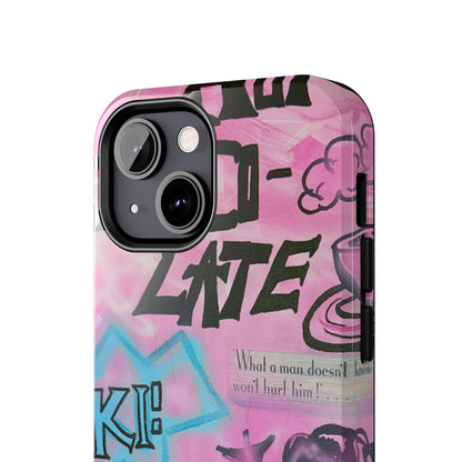 "avant le ski" airbrush iPhone case