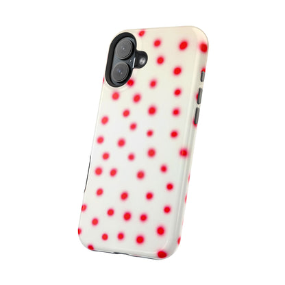 MagSafe "vanilla cherry polka dot" airbrush iPhone case