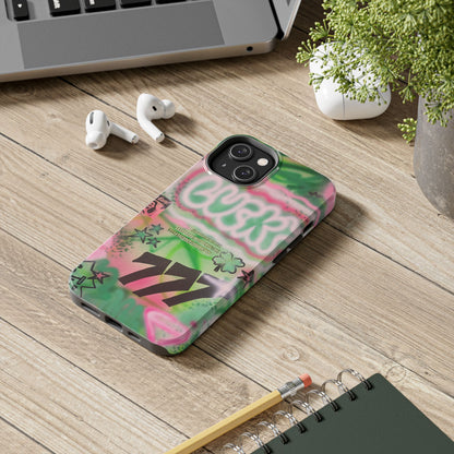 "so lucky" airbrush iPhone case