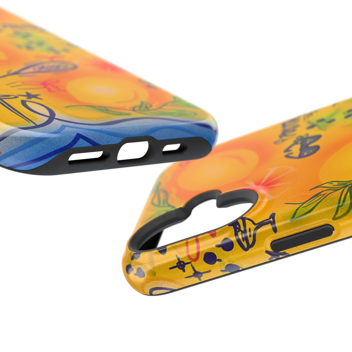 MagSafe Airbrush iPhone Hülle „citrus coastline“
