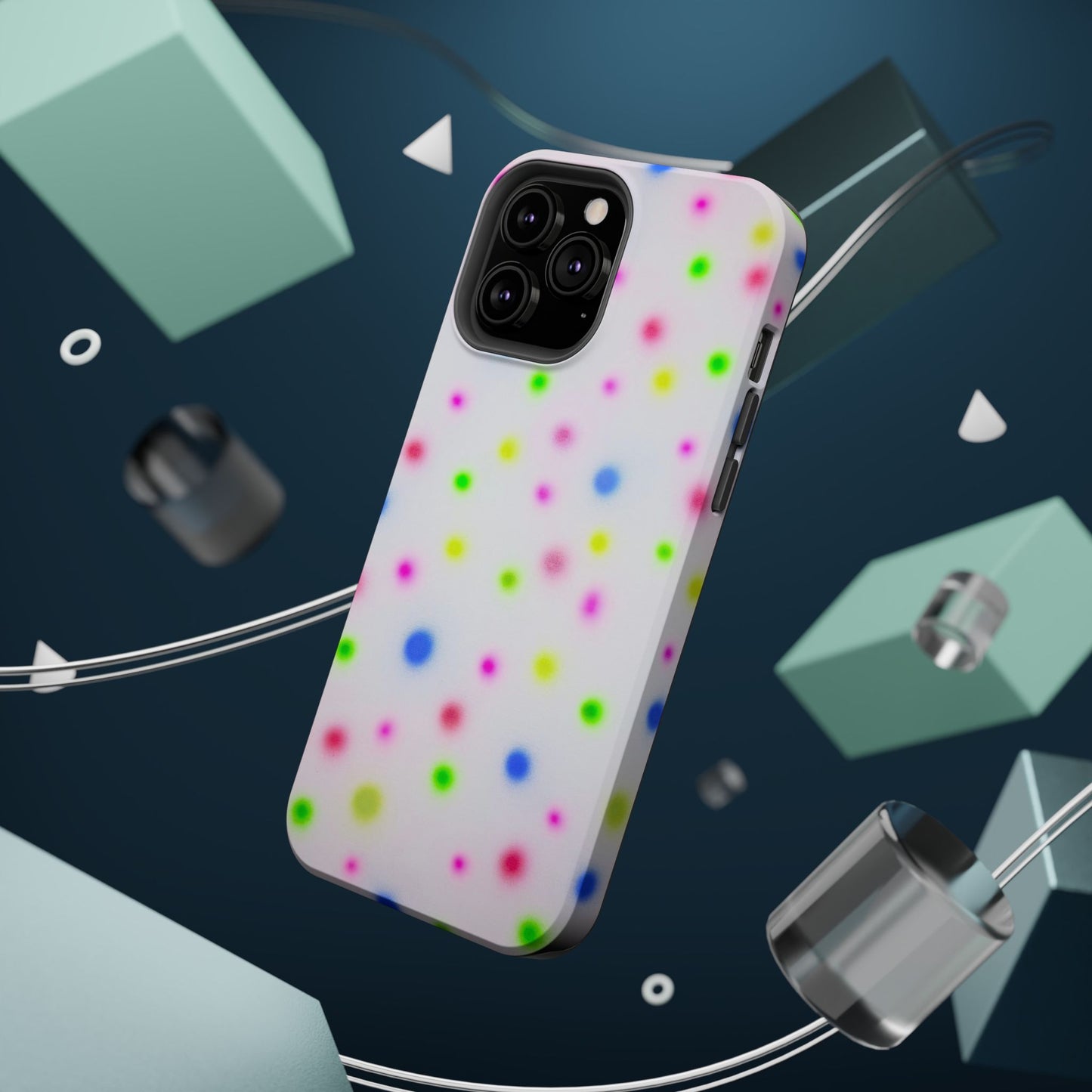 MagSafe "birthday cake polka dot" airbrush iPhone case