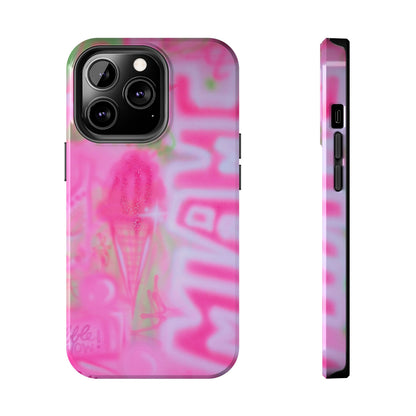 "sunset sorbet" airbrush iPhone case