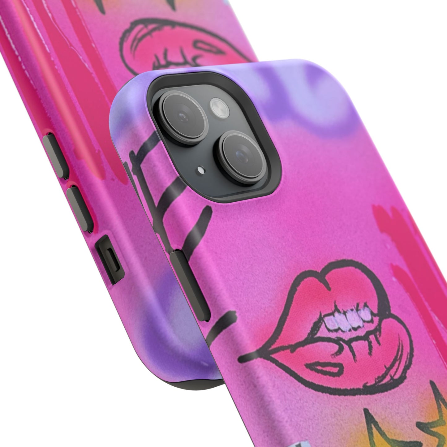 MagSafe "star drip" airbrush iPhone case