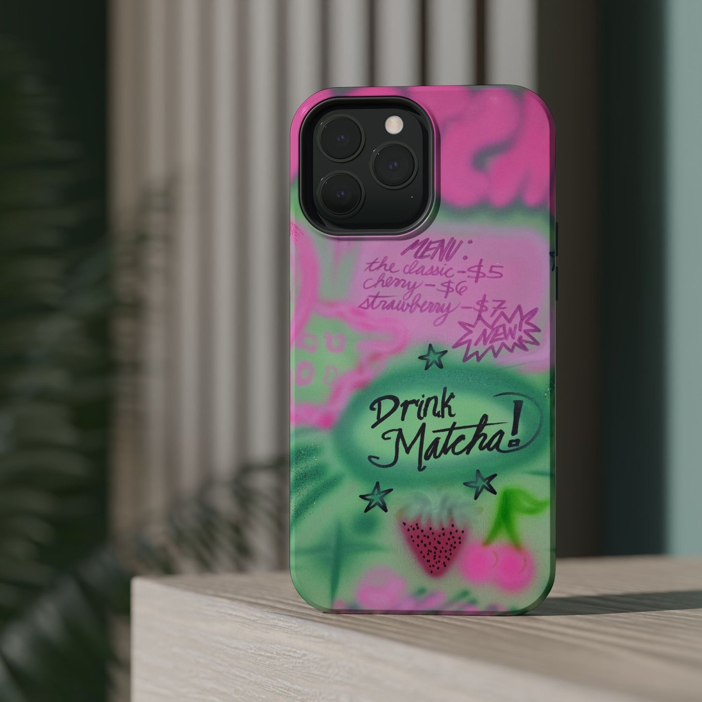 MagSafe "matcha!" airbrush iPhone case