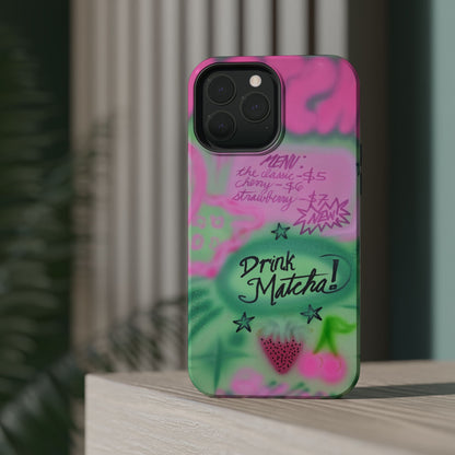 MagSafe "matcha!" airbrush iPhone case