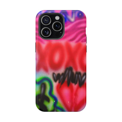 MagSafe Airbrush-iPhone-Hülle „with luv, xoxo“