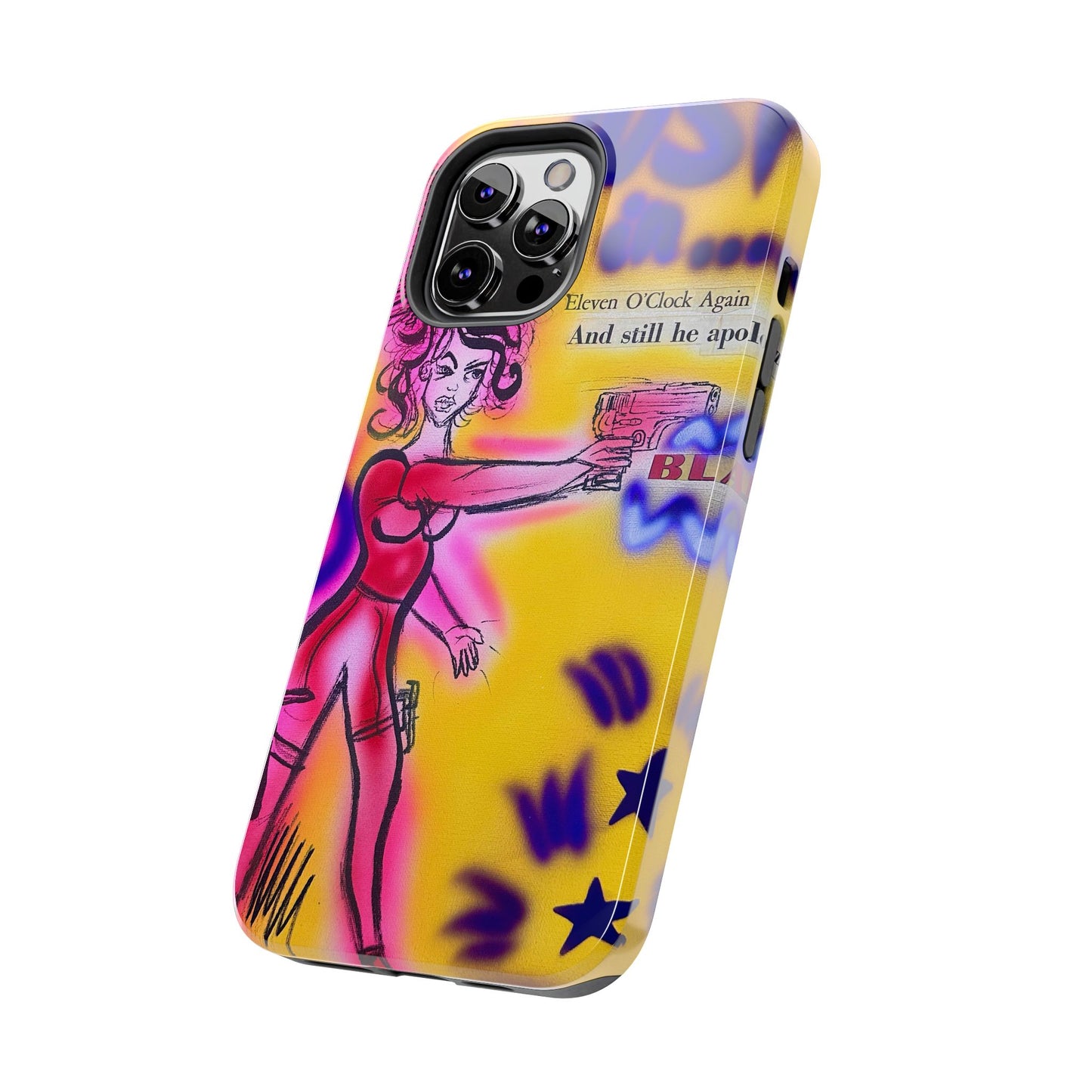 "spiraling thoughts" airbrush iPhone case