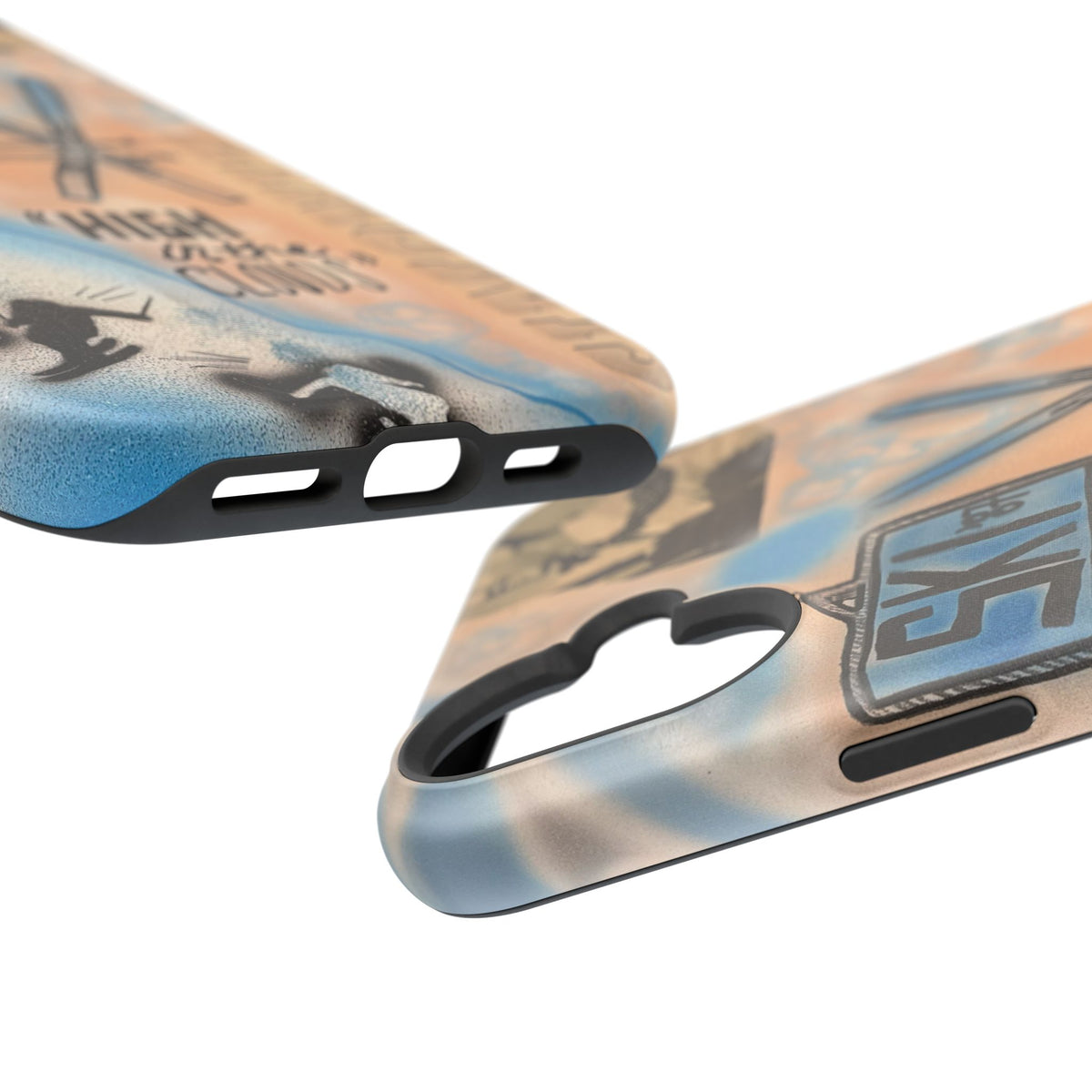 MagSafe „high in the clouds“ Airbrush iPhone Hülle