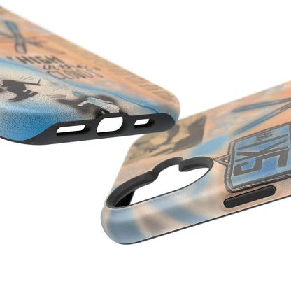 MagSafe „high in the clouds“ Airbrush iPhone Hülle