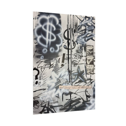 "monochrome mood" airbrush rolled print