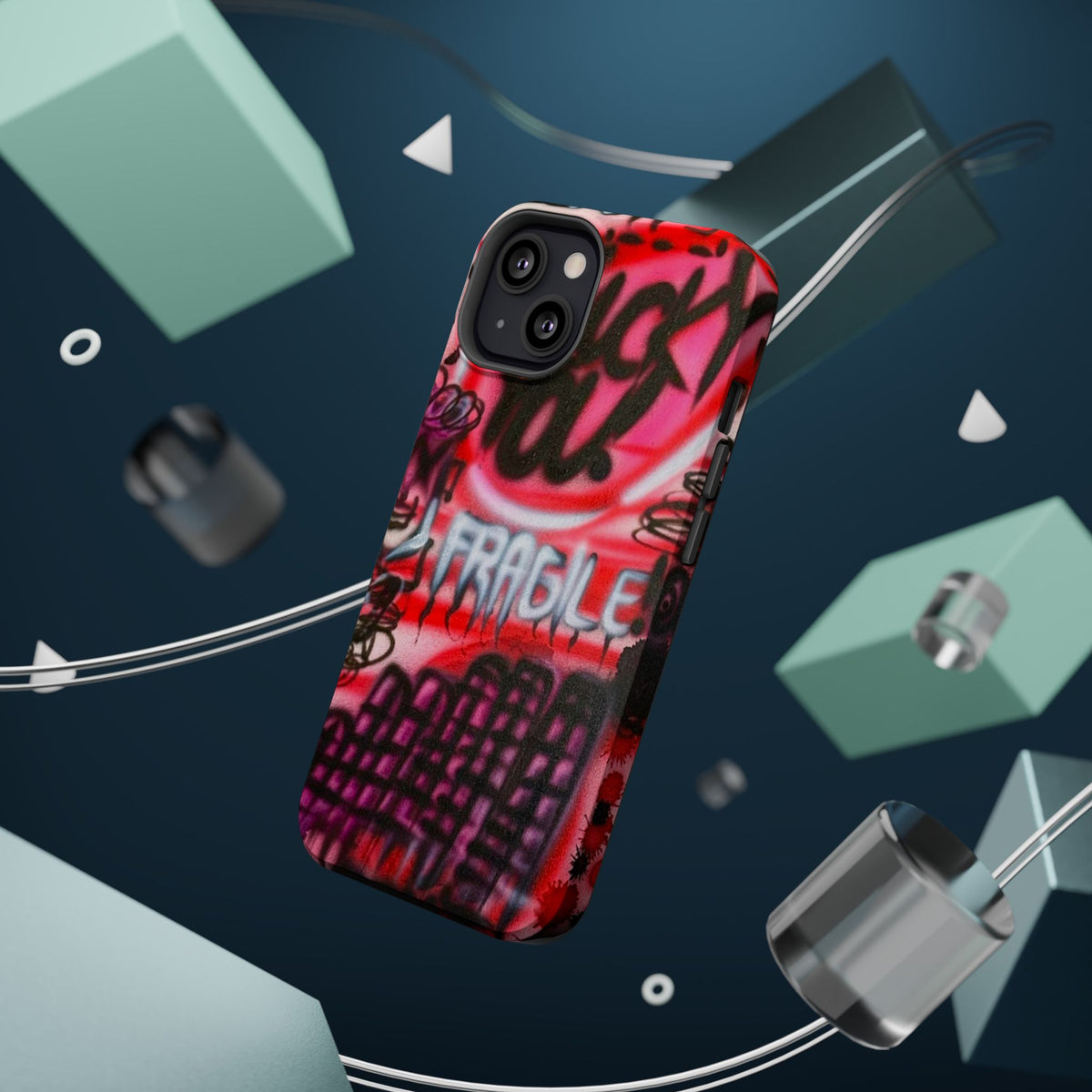 MagSafe "lucky you!" airbrush iPhone case