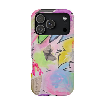 MagSafe "pastel static" airbrush iPhone case