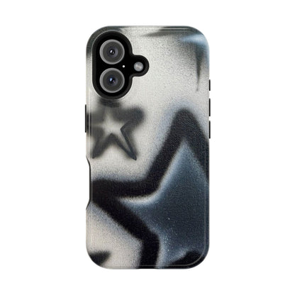 MagSafe "black & white stars" airbrush iPhone case