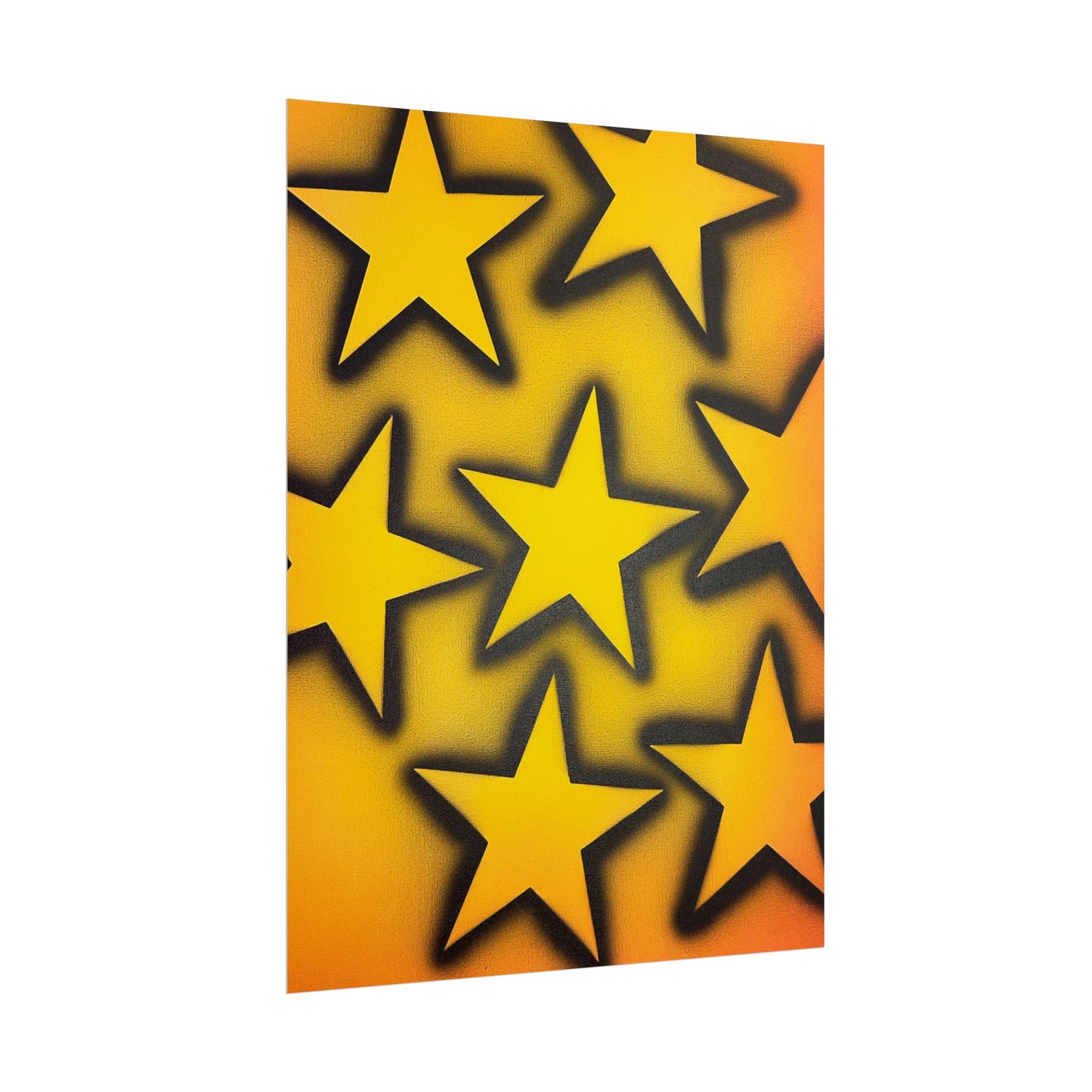 "UR A STAR!" airbrush rolled print