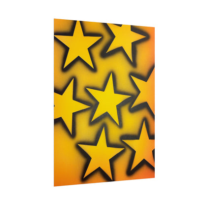 "UR A STAR!" airbrush rolled print