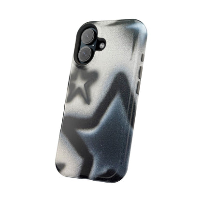 MagSafe "black & white stars" airbrush iPhone case