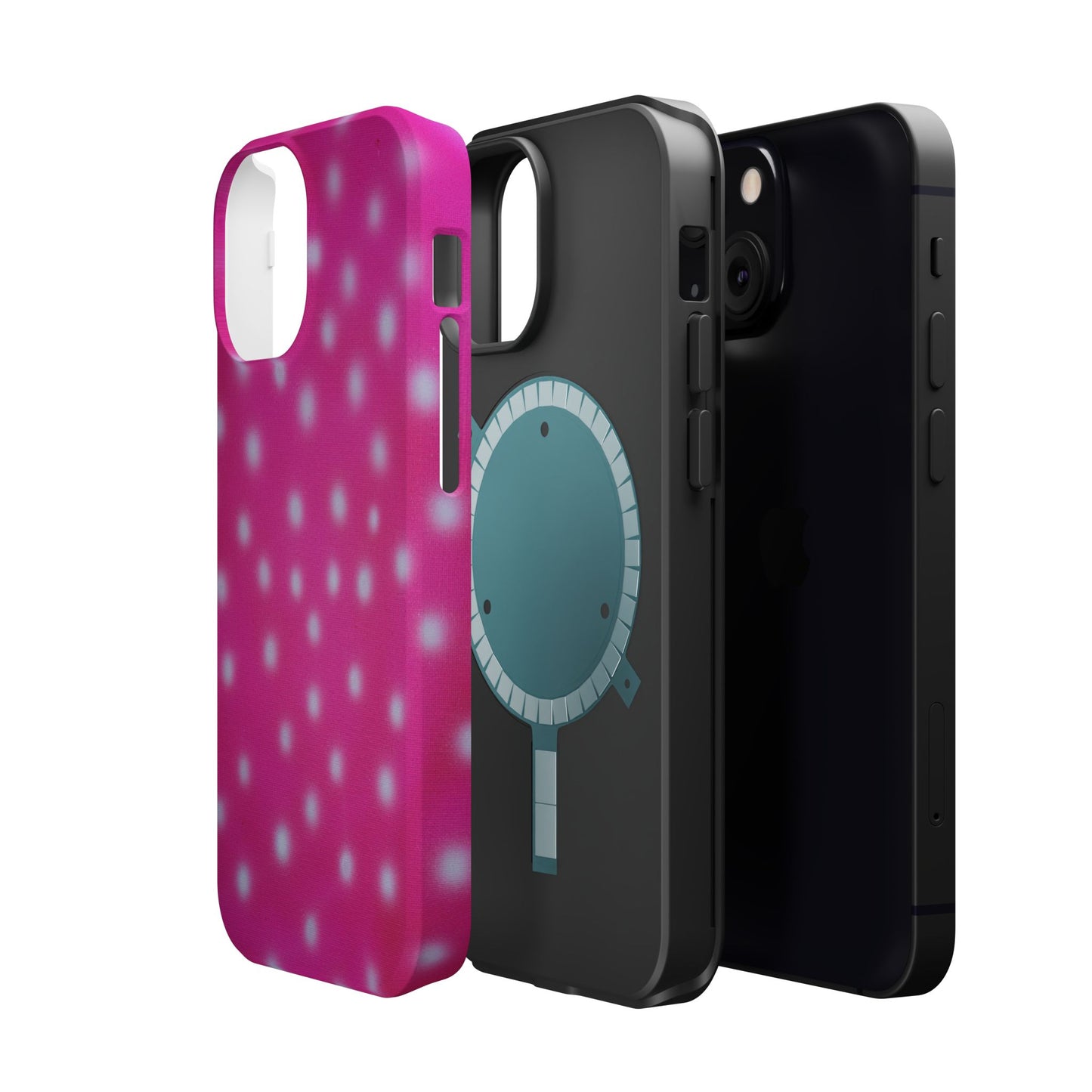 MagSafe "bubblegum polka dot" airbrush iPhone case