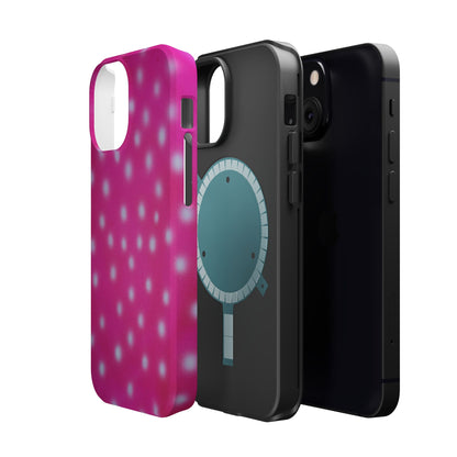 MagSafe "bubblegum polka dot" airbrush iPhone case