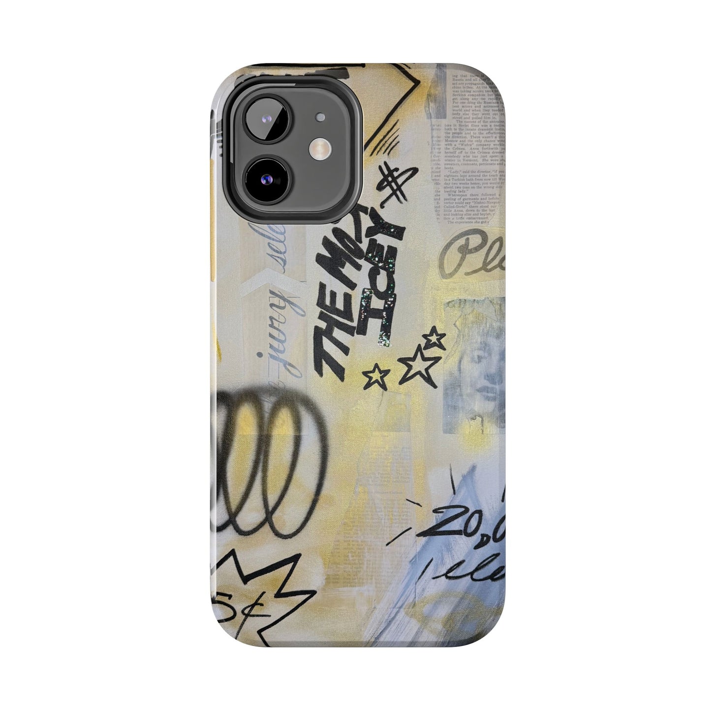 "golden glacier" airbrush iPhone case