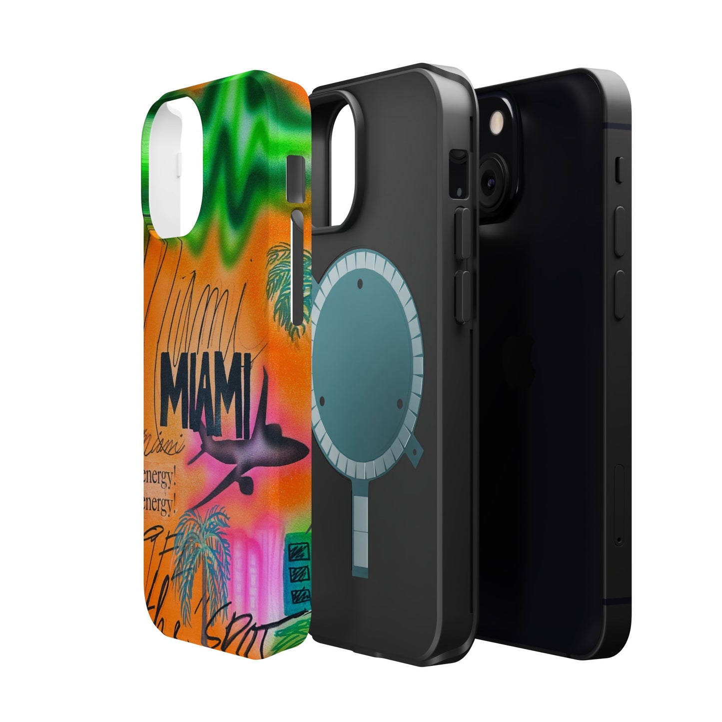 MagSafe "miami, fl" Airbrush iPhone Hülle