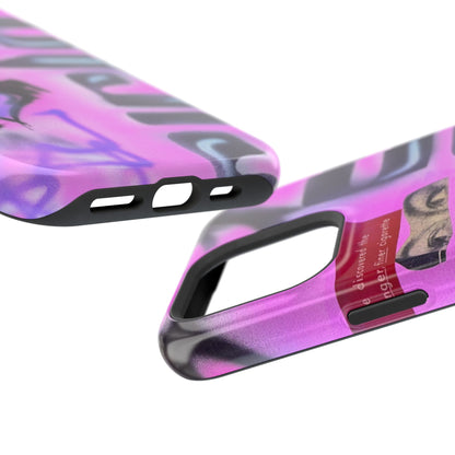 MagSafe "purple princess" airbrush iPhone case