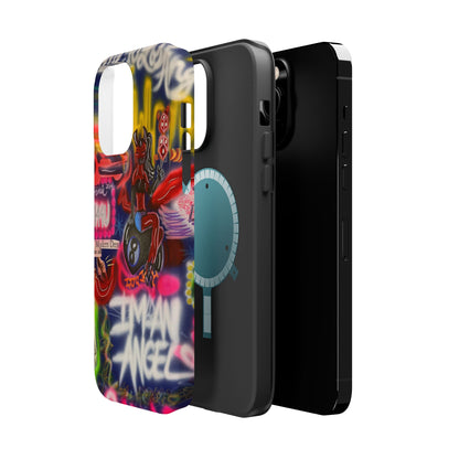 MagSafe "im an angel" airbrush iPhone case