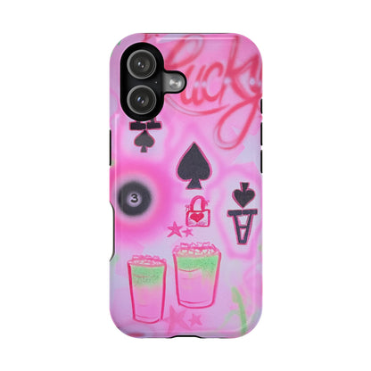 MagSafe "lucky ace" airbrush iPhone case