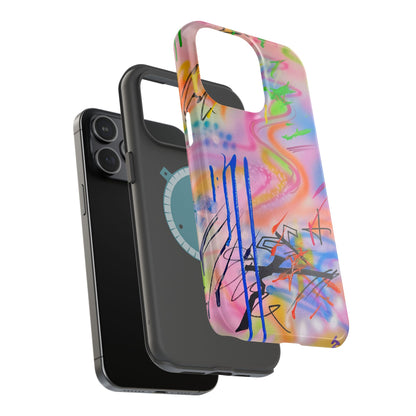 MagSafe "neon haze" airbrush iPhone case