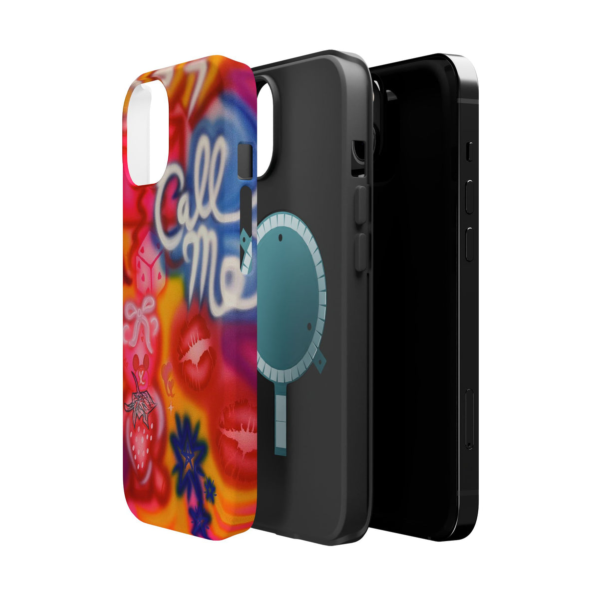 MagSafe "CALL ME!" airbrush iPhone case