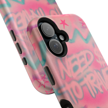 MagSafe "need $$ to travel" airbrush iPhone case