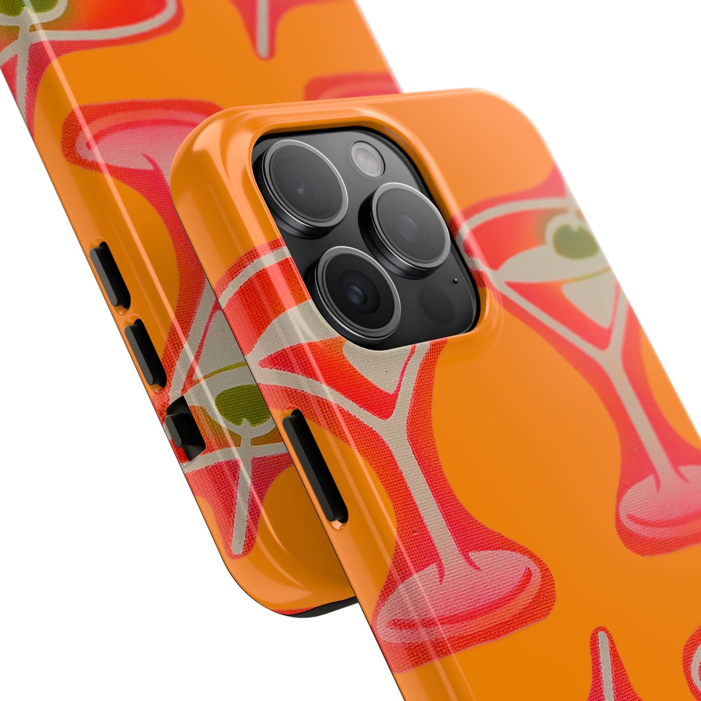 "shaken, not stirred” airbrush iPhone case